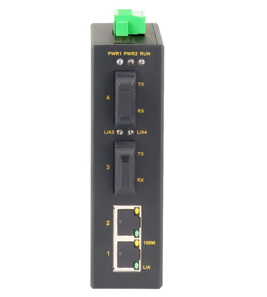 IES404-2F Switch công nghiệp 2 cổng Ethernet 100M + 2 cổng quang 100M