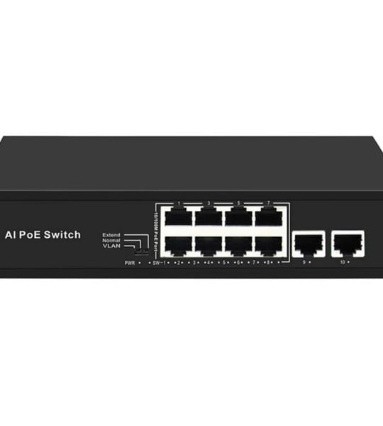 8*10/100M cổng POE + 2*1000M Ethernet Uplink cổng+1*Gigabit SFP