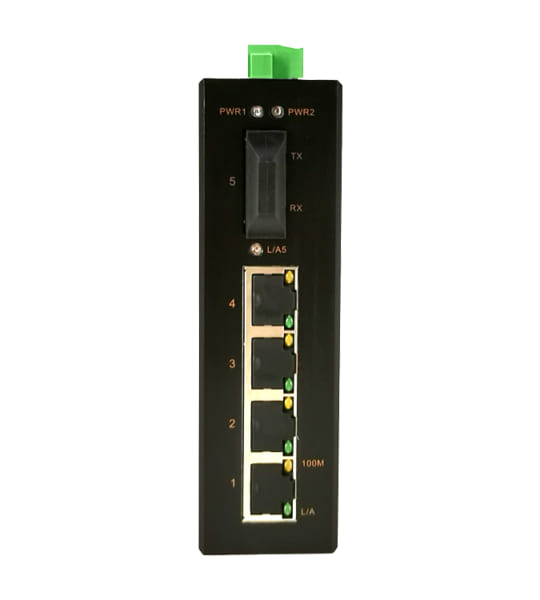 IES405-F Switch công nghiệp 4 cổng Ethernet 100M, 1 cổng quang 100M